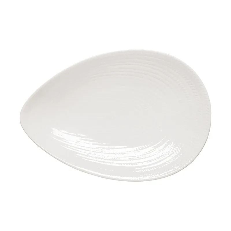 Blå eld Servierplatte Weiß, 20x29 cm von Rörstrand – Produktfoto