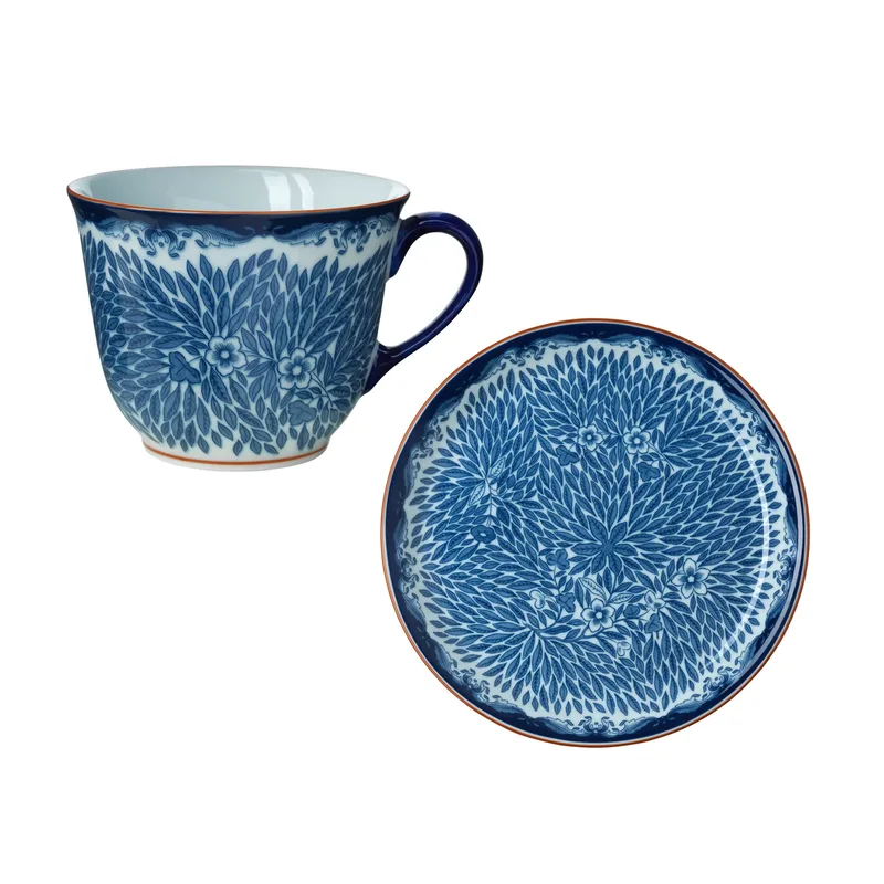 Ostindia Floris Tasse 40cl & Teller Ø20cm Blau by Rörstrand – product photo