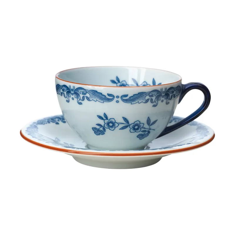 Ostindia Tasse mit Untertasse 16 cl Geschenkverpackung Blau-Weiß van Rörstrand – productfoto