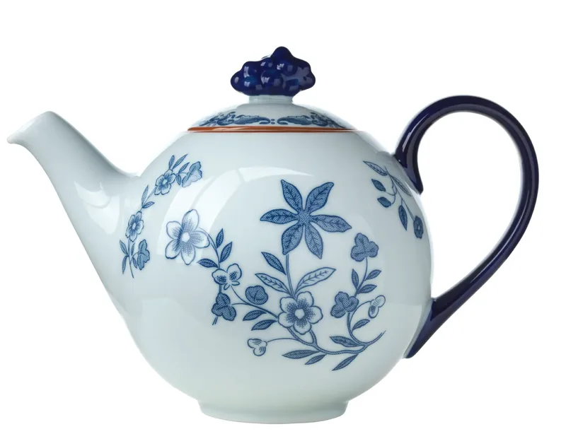 Ostindia Teekanne 1,2 l Geschenkverpackung Blau-Weiß by Rörstrand – product photo