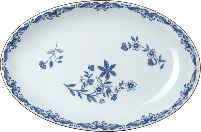 Serveerschaal Ostindia Serveerschaal ovaal 33x22cm van Rörstrand in Blauw – productfoto