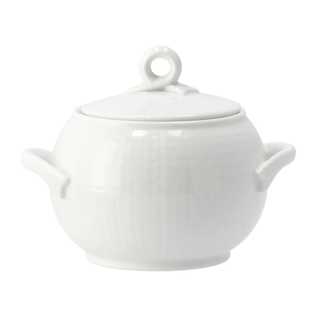 Swedish Grace Schale mit Deckel 40cl Schnee (weiß) de Rörstrand – photo du produit