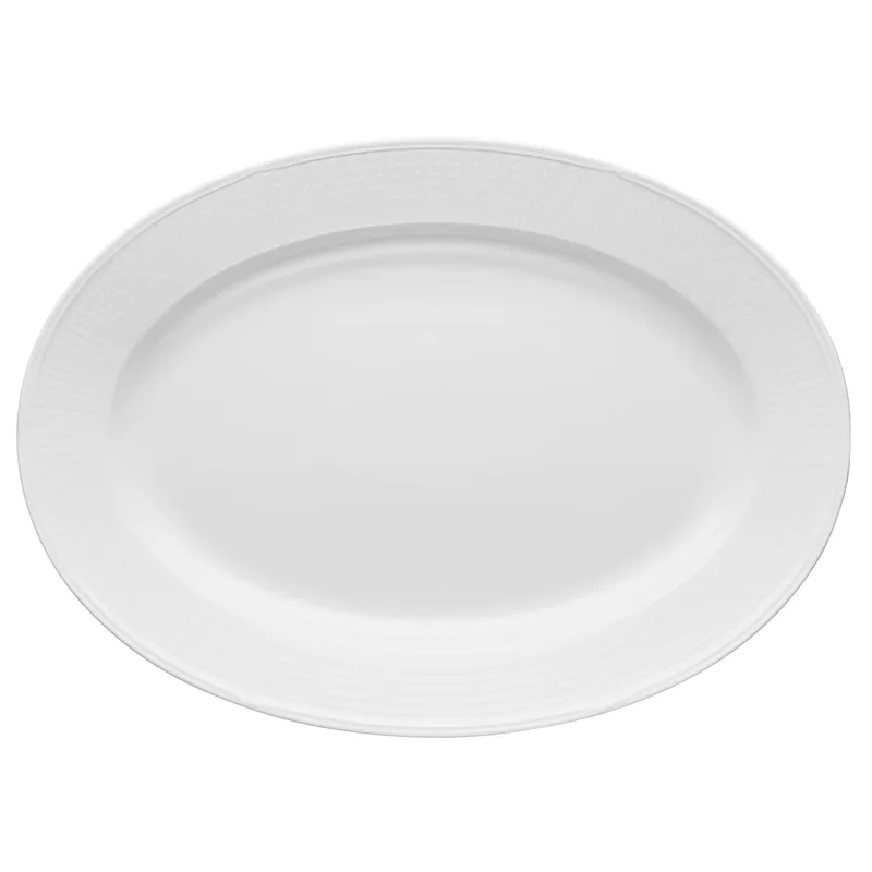 Swedish Grace Teller oval 29 x 40cm Schnee (weiß) by Rörstrand – product photo
