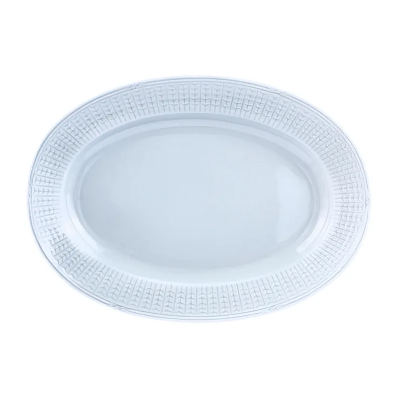 Swedish Grace Teller oval 32cm Grau-blau by Rörstrand – product photo