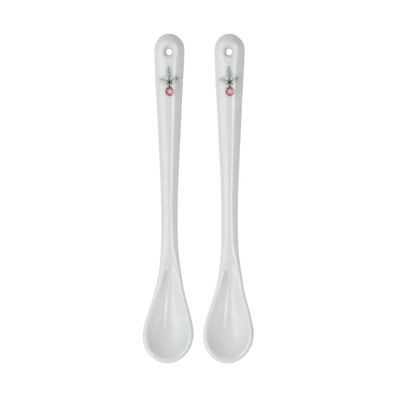 Swedish Grace Winter Löffel 15 cm 2er Pack Weiß by Rörstrand – product photo