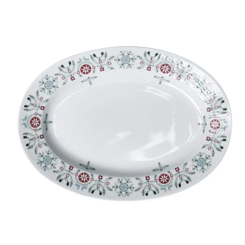 Swedish Grace Winter Teller oval Weiß by Rörstrand – product photo