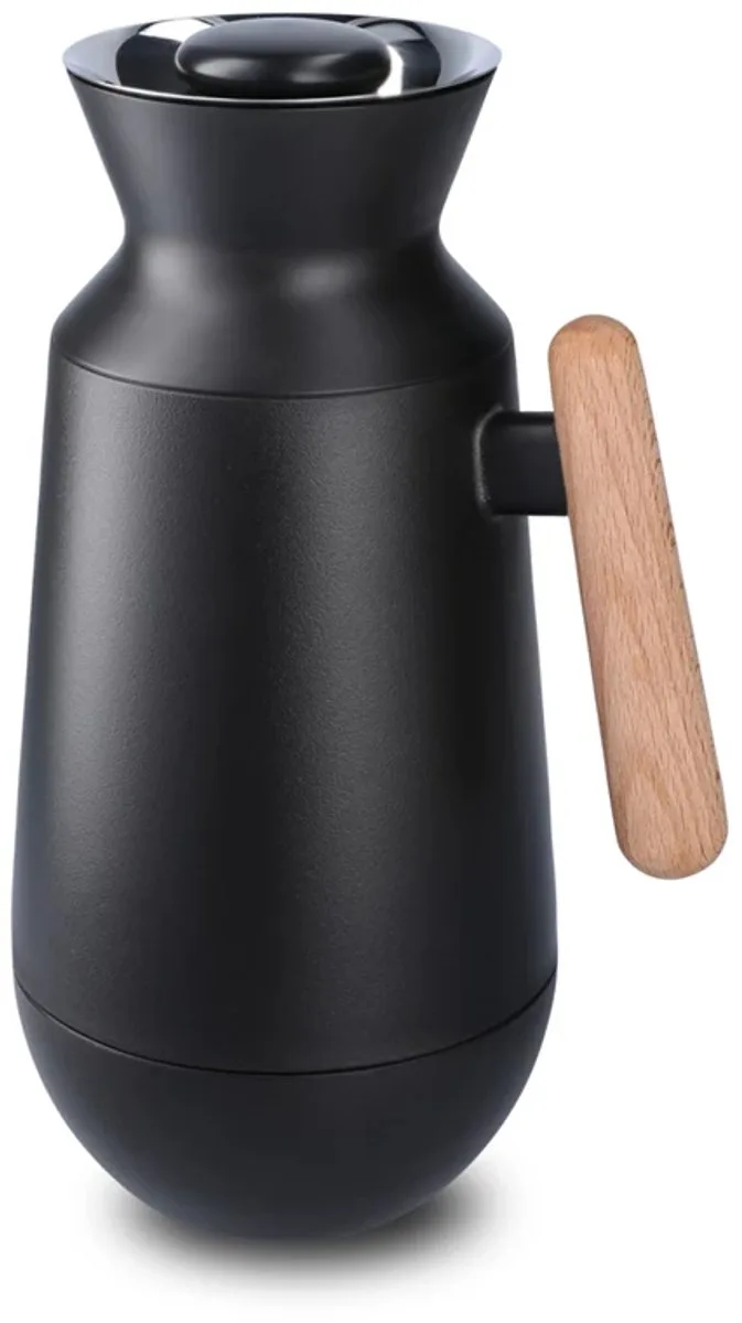 Kitchen thermos hoog 1L / hout by Rosendahl in Zwart – product photo