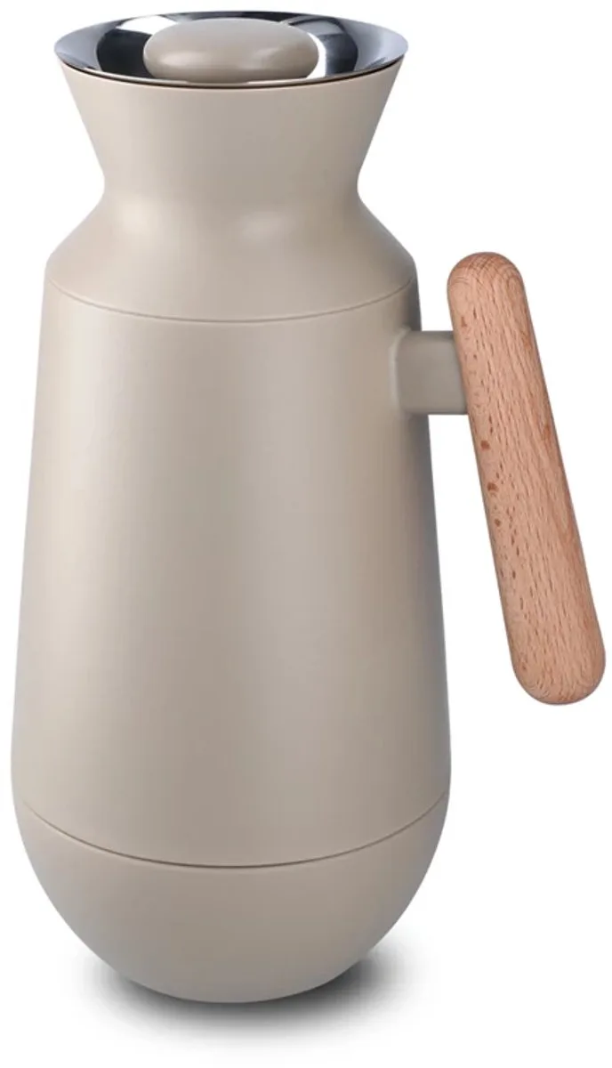 Kitchen thermos hoog 1L sand / hout von Rosendahl in Beige – Produktfoto