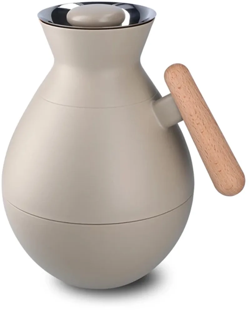 Kitchen thermos rond 1L sand / hout von Rosendahl in Bruin – Produktfoto