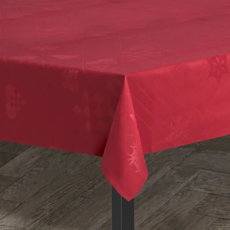 Natale Damask Tafelkleed Rood von Rosendahl in [gid://shopify/Metaobject/201517826387] – Produktfoto