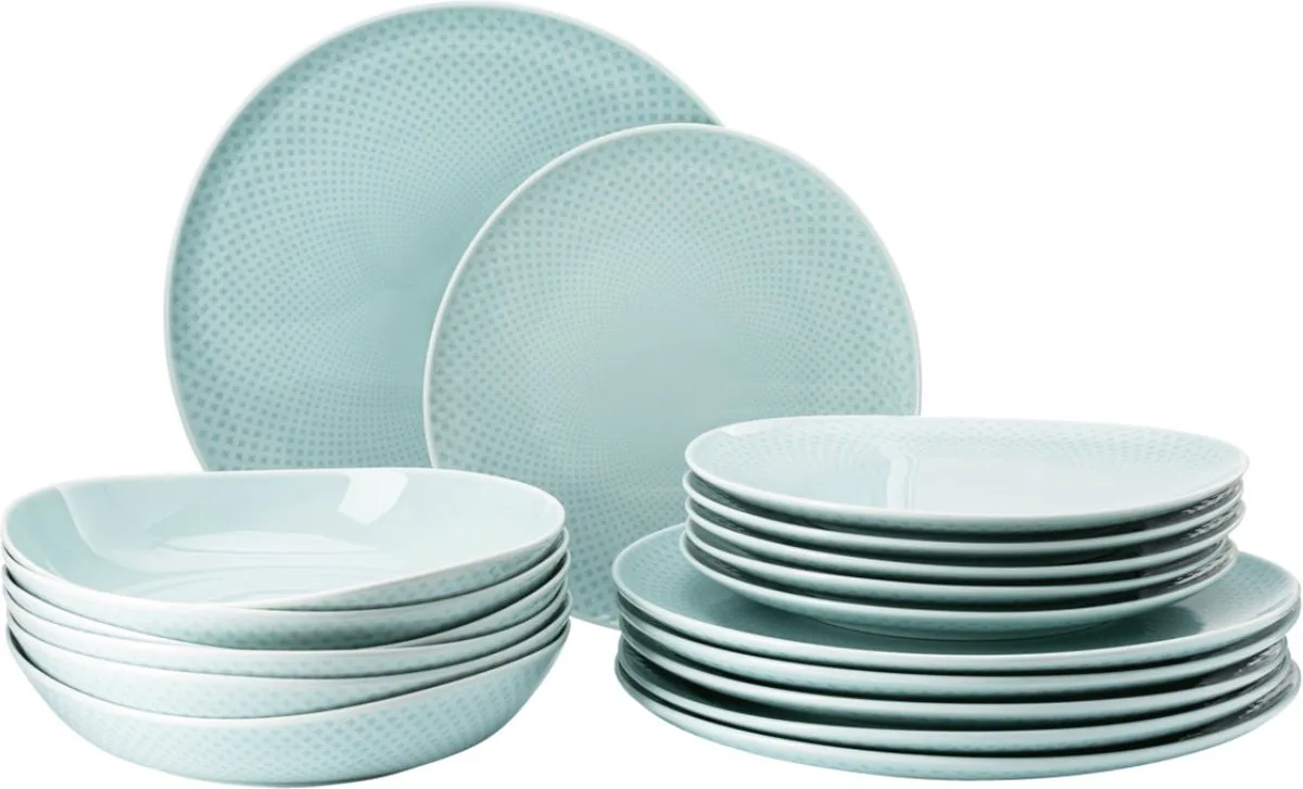 18-delige Porseleinen Servies Set fra Rosenthal i Opal Groen – produktbillede
