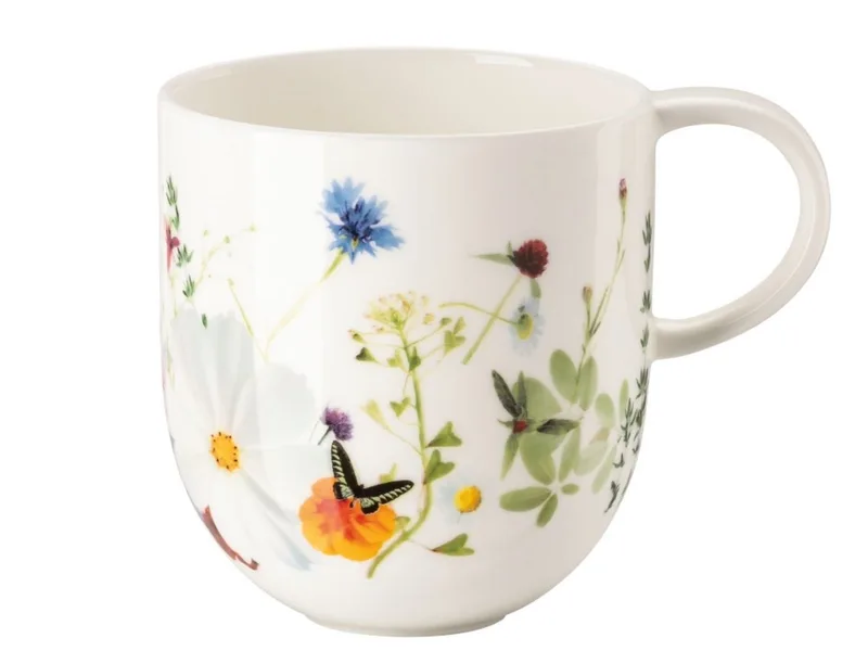 Becher Brillance Grand Air Becher mit Henkel 0,34 l, Bone China, Tassen by Rosenthal in Weiß – product photo