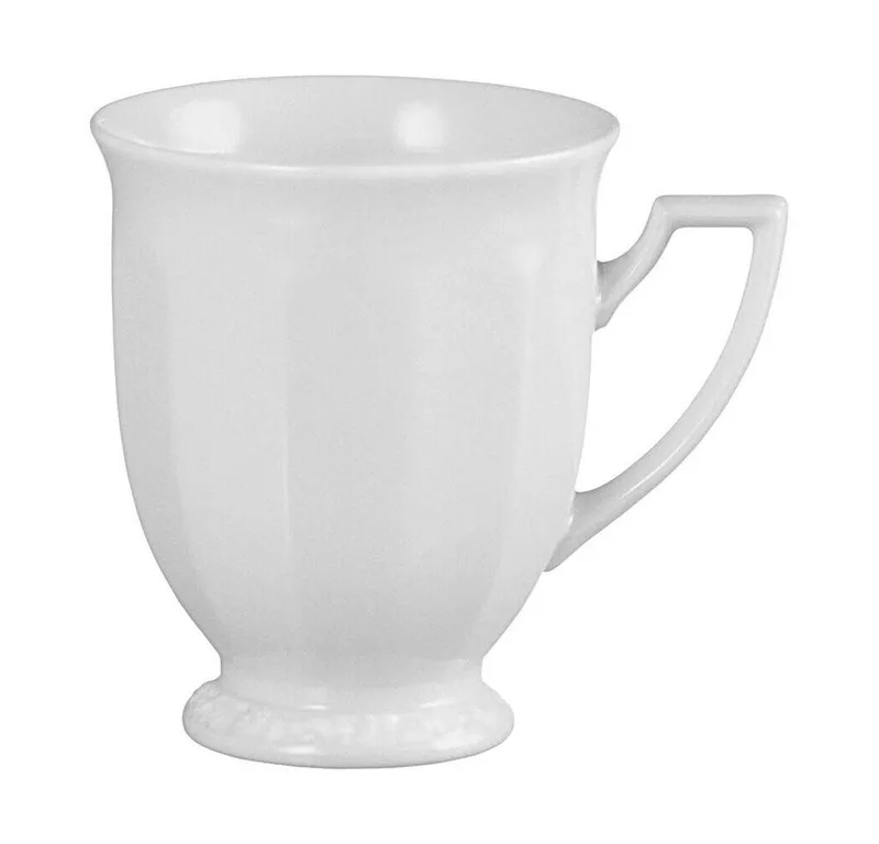 Becher Henkelbecher 0,3 l Maria Weiß, 1-tlg., Porzellan, Henkelbecher, Kaffeebecher, Tasse, 300 ml, Porzellan, weiß von Rosenthal in Weiß – Produktfoto