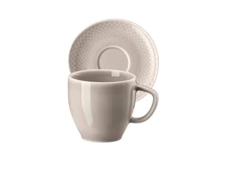 Espressotasse Junto Soft Shell Espressotasse Set2, Porzellan de Rosenthal en Gris – photo du produit 1 sur 5