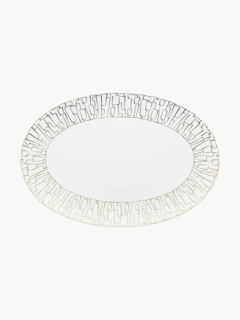 Ovaal serveerplateau TAC van porselein van Rosenthal – productfoto