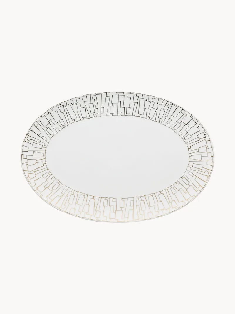 Ovaal serveerplateau TAC van porselein van Rosenthal – productfoto