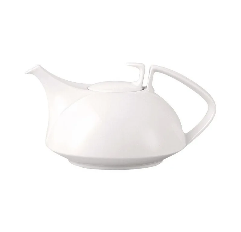 Teekanne Teekanne 0,6 l TAC Gropius Weiß, 0.60 l, (1-St), Kanne, Servierkanne, Porzellan, weiß, mikrow.- & spülm.sicher, Bauhaus by Rosenthal in Weiß – product photo