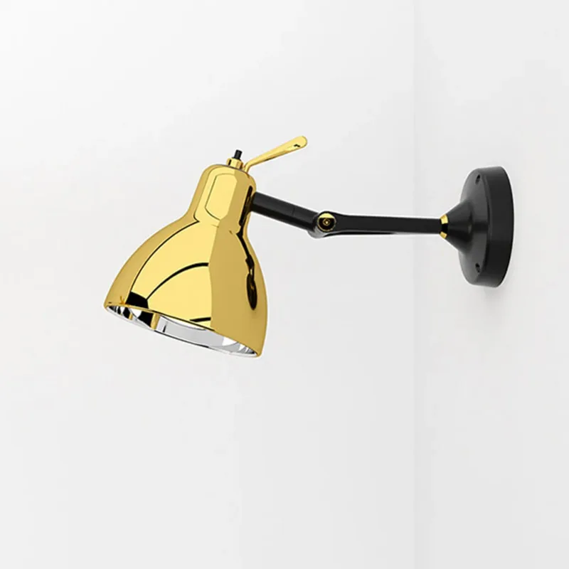Luxy H0 Glam wandlamp, zwart/goud, glas von Rotaliana – Produktfoto