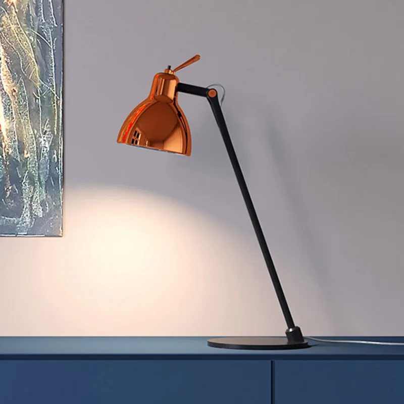 Luxy T0 Glam tafellamp, zwart/koper, 52 cm von Rotaliana – Produktfoto