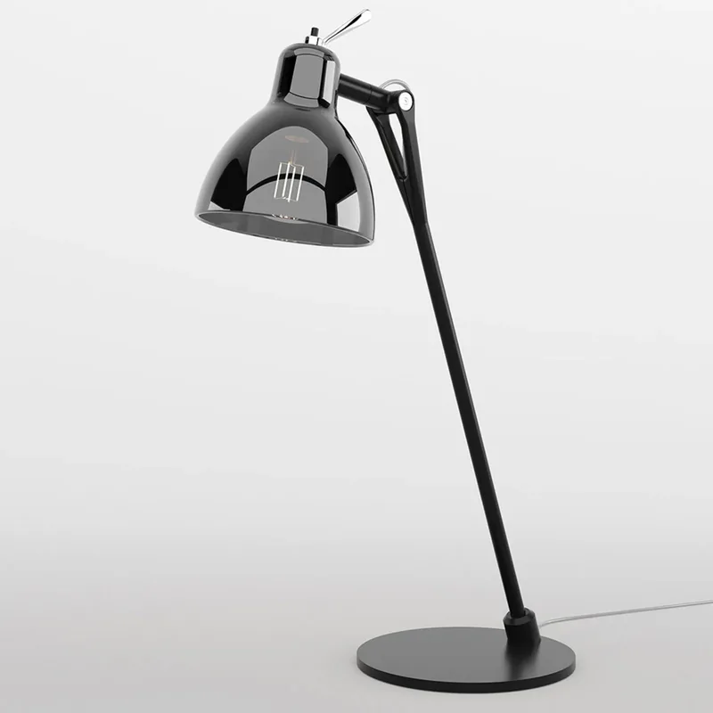 Luxy T0 Glam tafellamp, zwart/rookkleurig, 52 cm von Rotaliana – Produktfoto