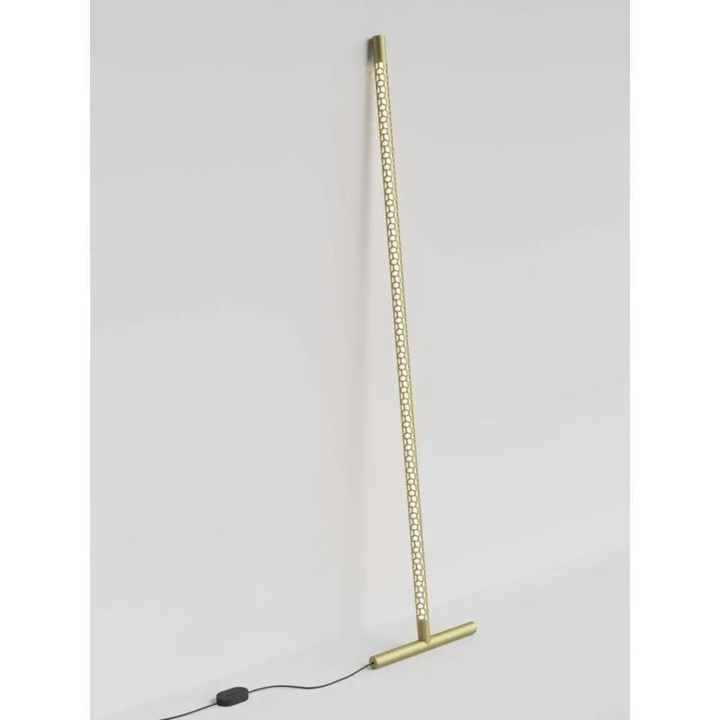Squiggle F1 Vloerlamp 3000K Gold van Rotaliana – productfoto