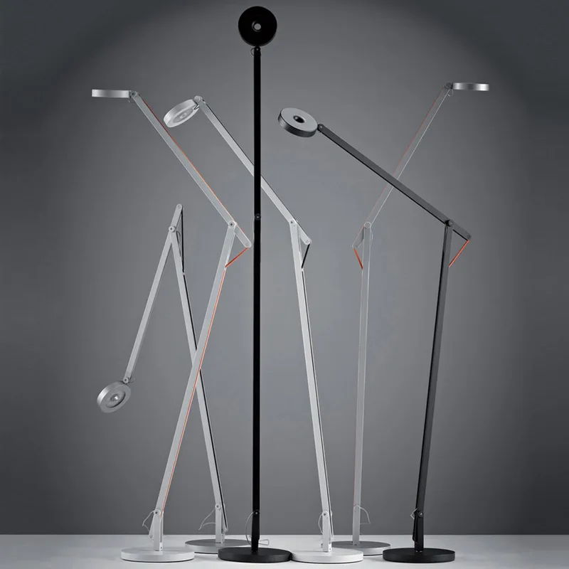 String F1 Vloerlamp DTW Matt Black/Orange de Rotaliana – photo du produit