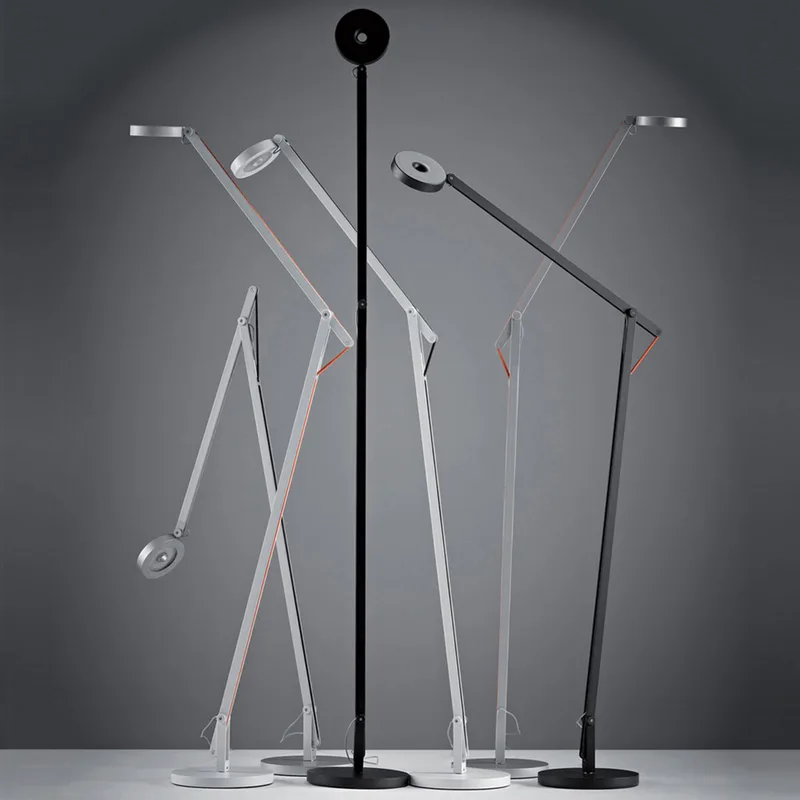String F1 Vloerlamp DTW Matt White/Black fra Rotaliana – produktbillede