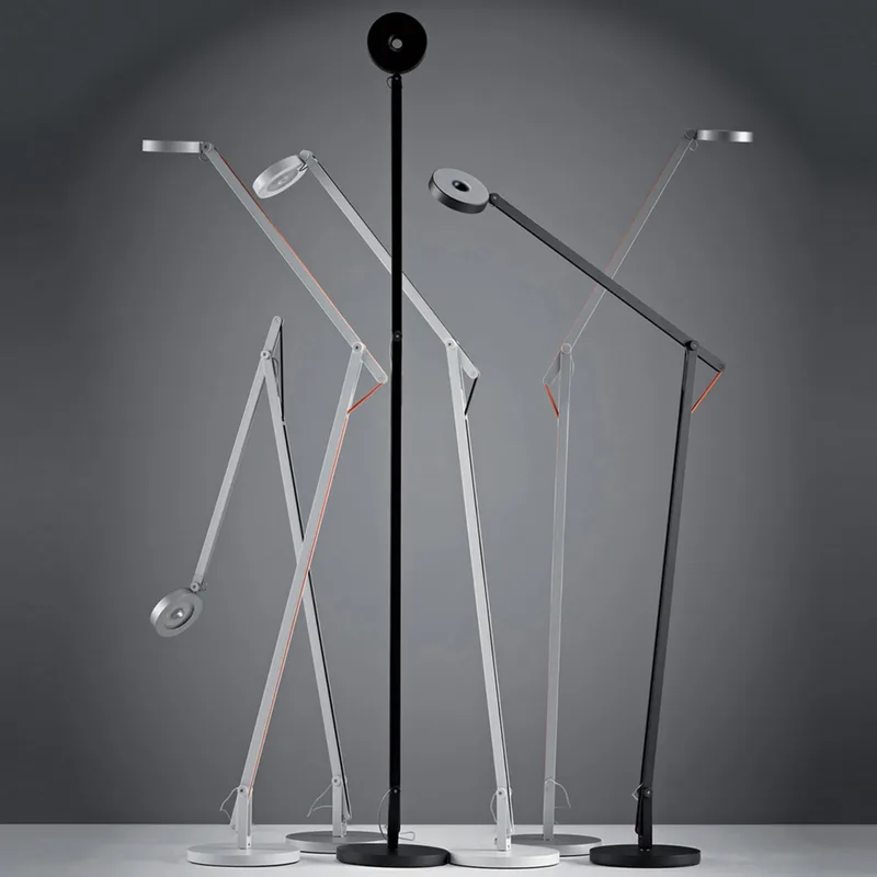 String F1 Vloerlamp DTW Matt White/Orange från Rotaliana – produktbild
