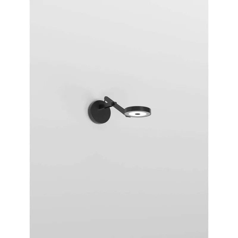 String W0 wandlamp, DTW, mat/zwart von Rotaliana – Produktfoto