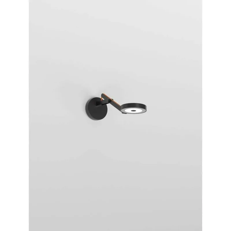String W0 wandlamp, DTW, mat/zwart/oranje von Rotaliana – Produktfoto