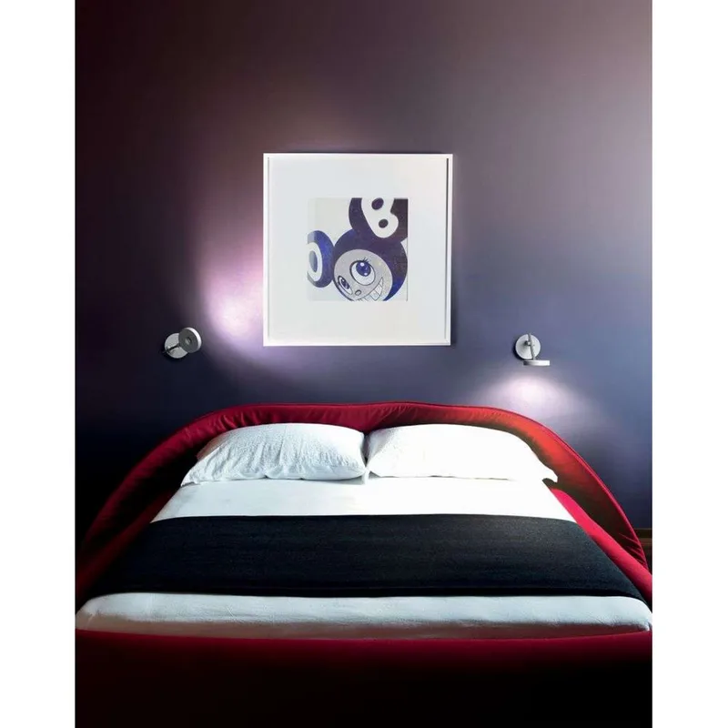 String W0 wandlamp, DTW, mat/zwart/zilver von Rotaliana – Produktfoto