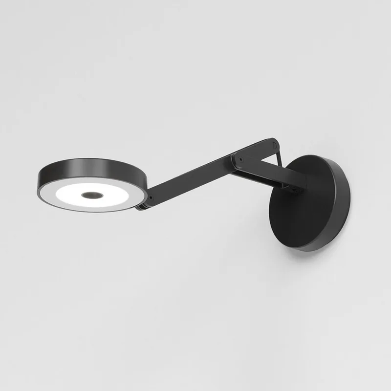 String W0 Wandlamp DTW Matt Black/Black van Rotaliana – productfoto