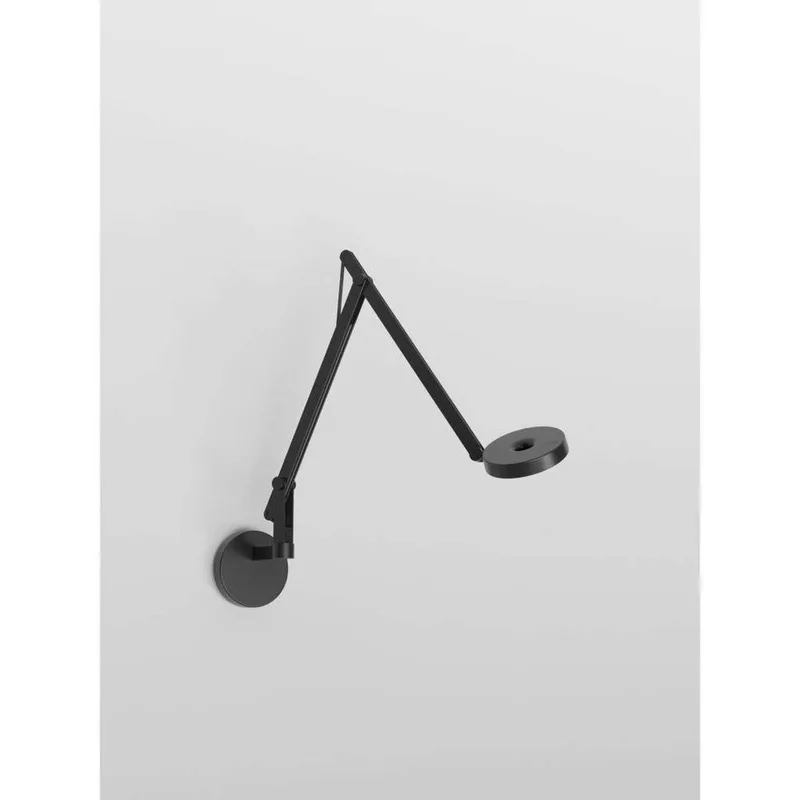 String W2 Mini wandlamp DTW, zwart, Ø 10,5 cm van Rotaliana – productfoto