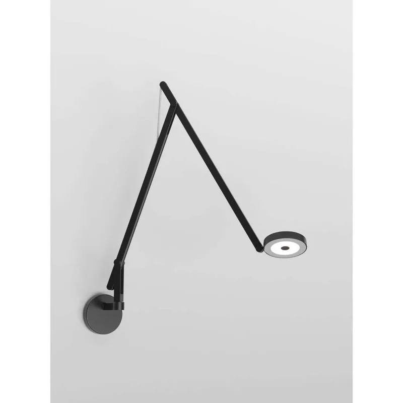 String W2 wandlamp, DTW, mat/zwart/zilver de Rotaliana – photo du produit