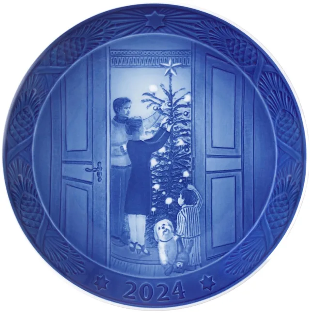kerstbord van Allan Therkelsen van porselein, diameter: 18 cm, 1070754