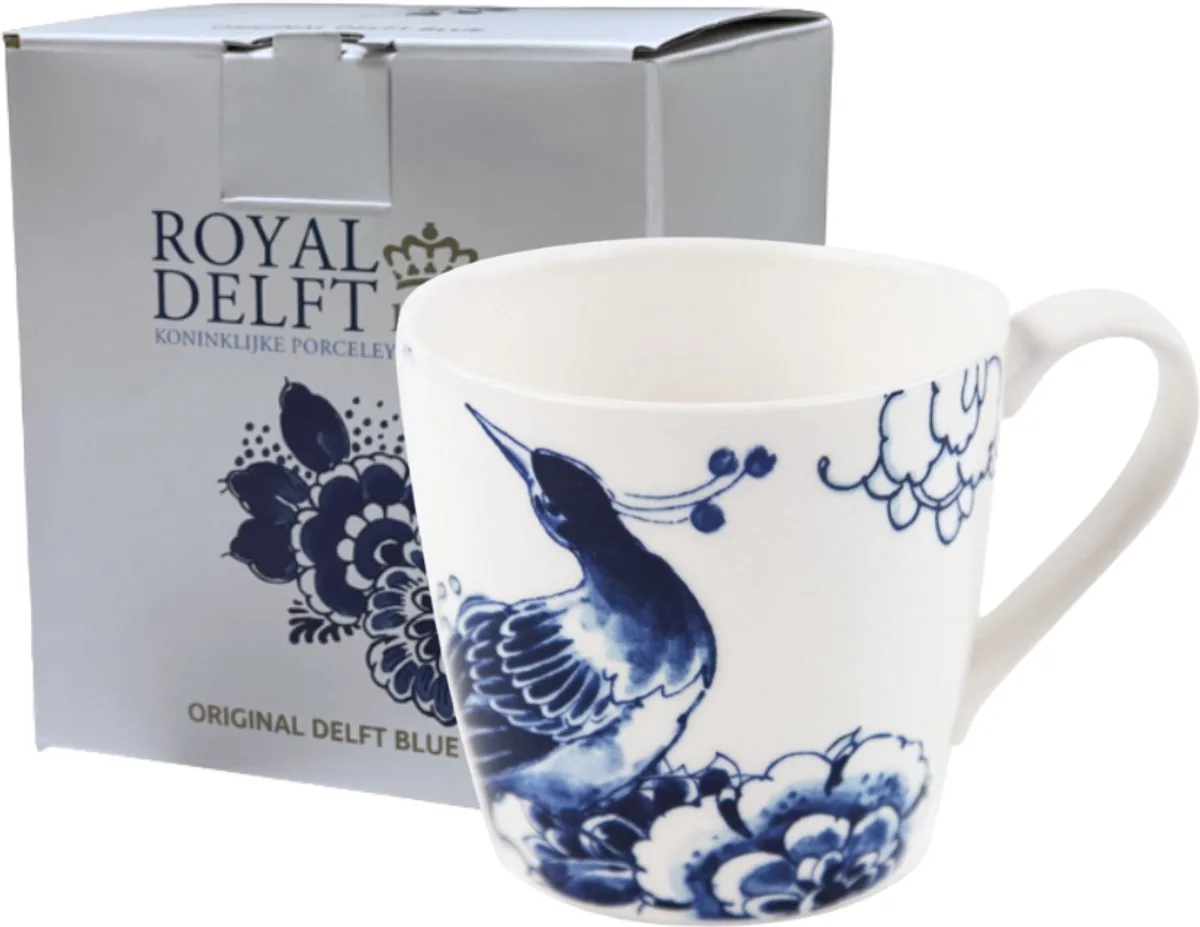 Grote mok de Royal Delft en Blanc, Bleu – photo du produit