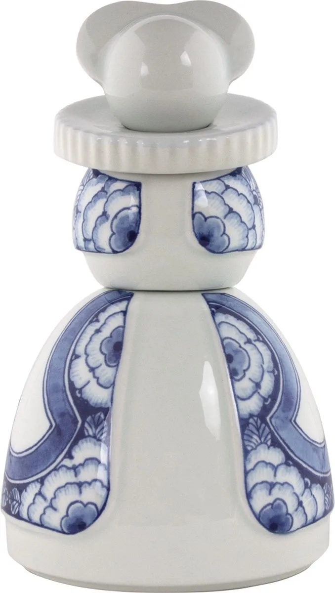 Proud Mary 5 - Ribbon Flower - figuur 17 cm by Royal Delft in Blue – product photo