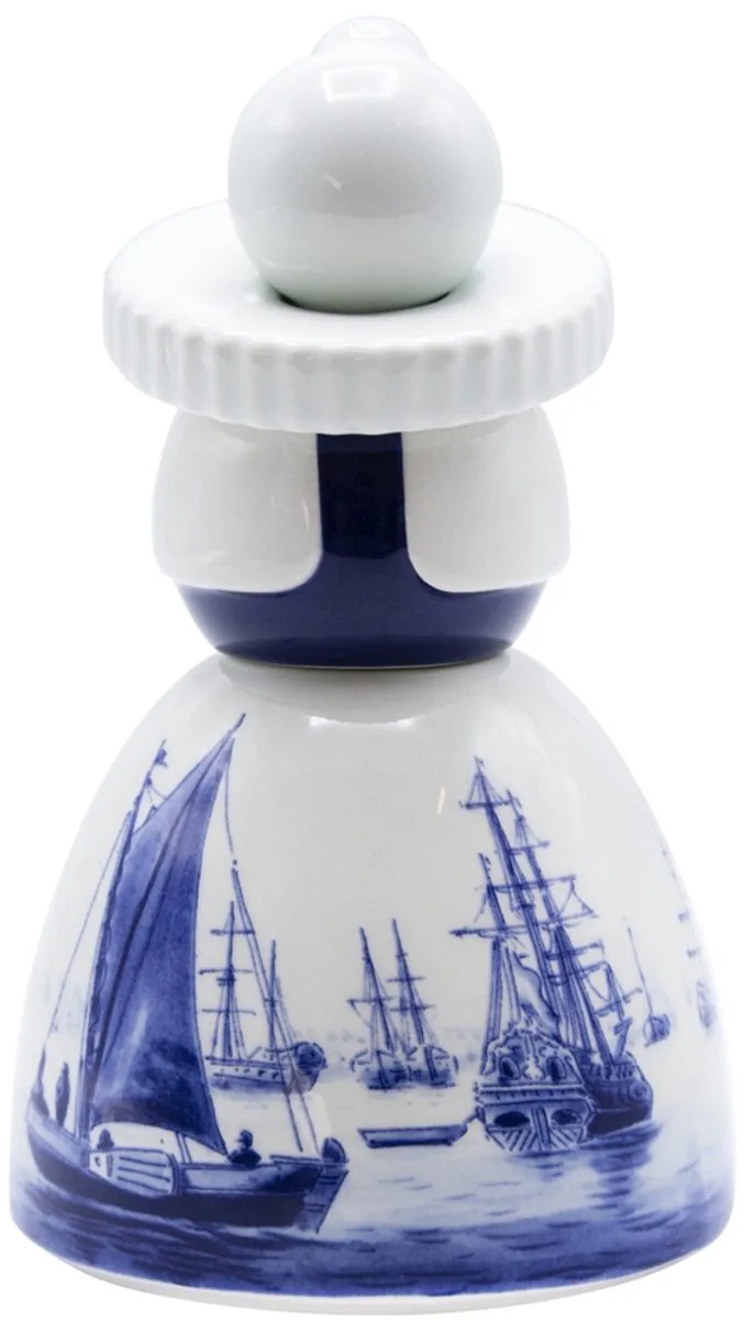 Proud Mary - Zicht op Amsterdam - figuur 17 cm by Royal Delft in Blue – product photo