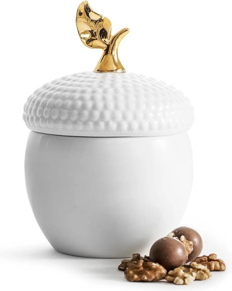 Acorn Schaal Met Deksel by Sagaform in Wit – product photo