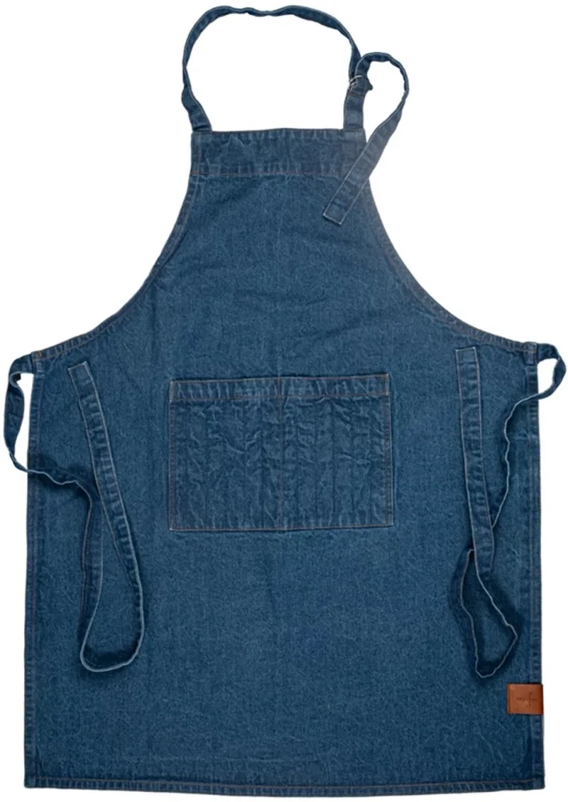 Aron keukenschort 70x90cm jeans by Sagaform in Blauw – product photo