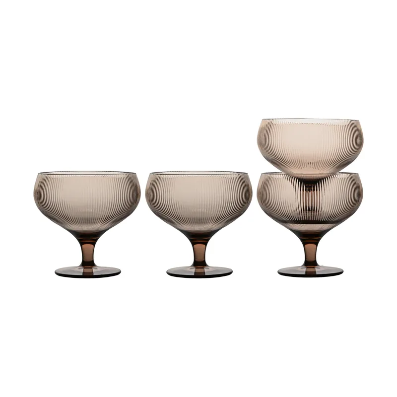 Billi Champagneschale 30 cl 4er Pack Braun de Sagaform – photo du produit