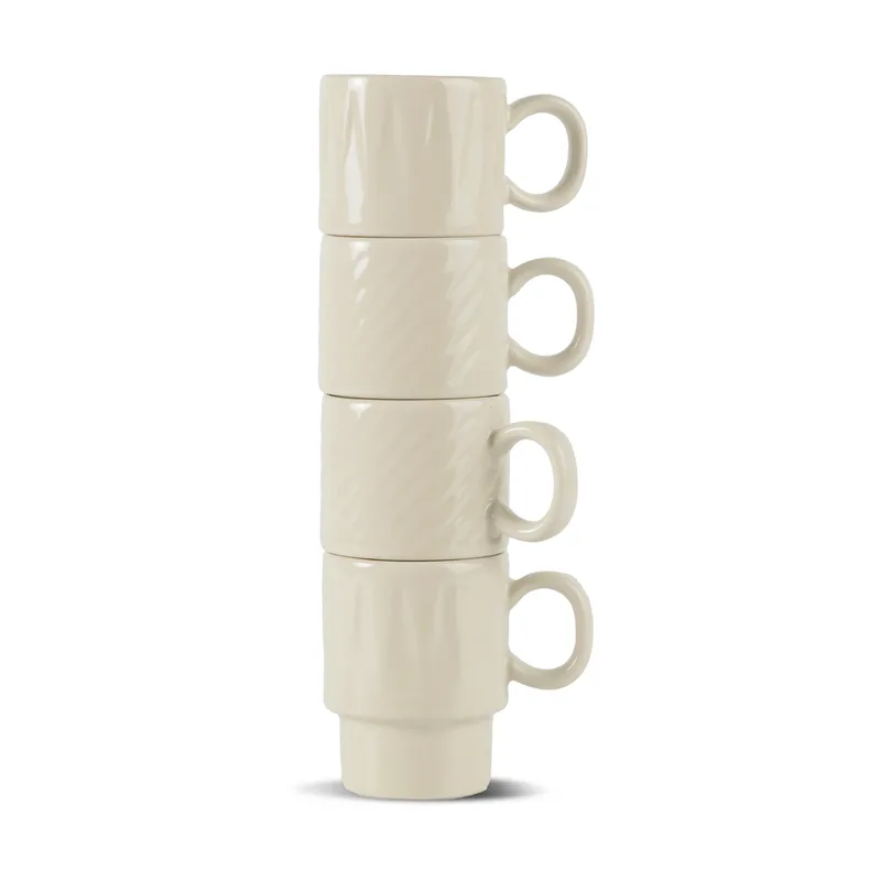 Coffee & More Espressotasse 4er Pack Beige fra Sagaform – produktbillede