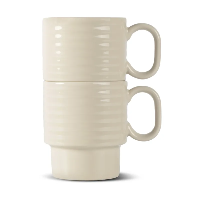 Coffee & More Kaffeetasse 2er Pack Beige von Sagaform – Produktfoto