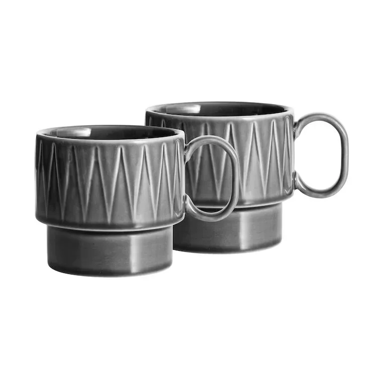 Coffee & More Teetasse 2er-Pack Grau by Sagaform – product photo