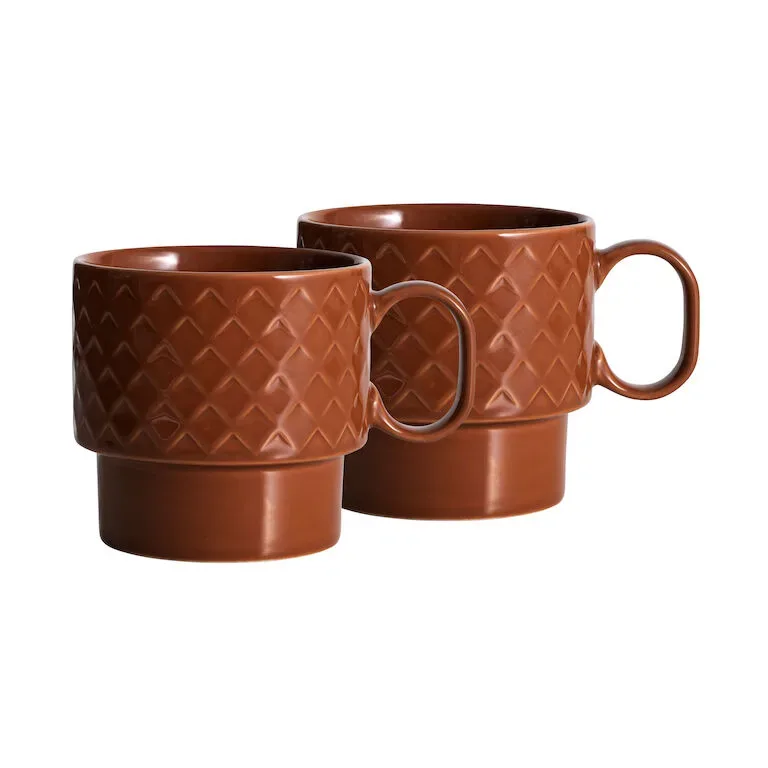 Coffee & More Teetasse 2er-Pack Terrakotta by Sagaform – product photo