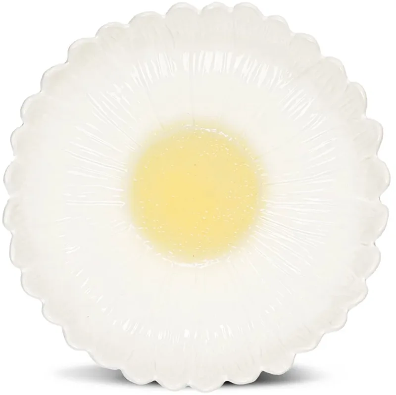 Dagny schaal D32cm H6cm wit by Sagaform in Geel – product photo