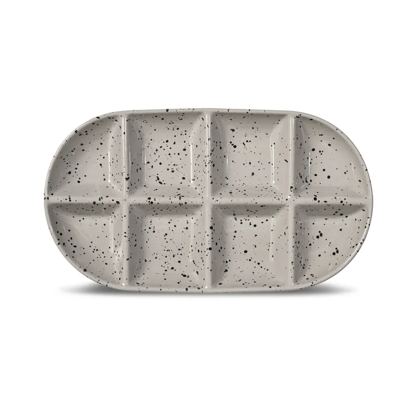 Ditte Servierplatte groß 20x36 cm Grau-schwarz de Sagaform – photo du produit