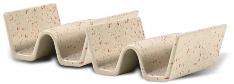 Ditte taco houder set van 2 11.5x11.5cm H5.5cm / bordeaux by Sagaform in Beige – product photo