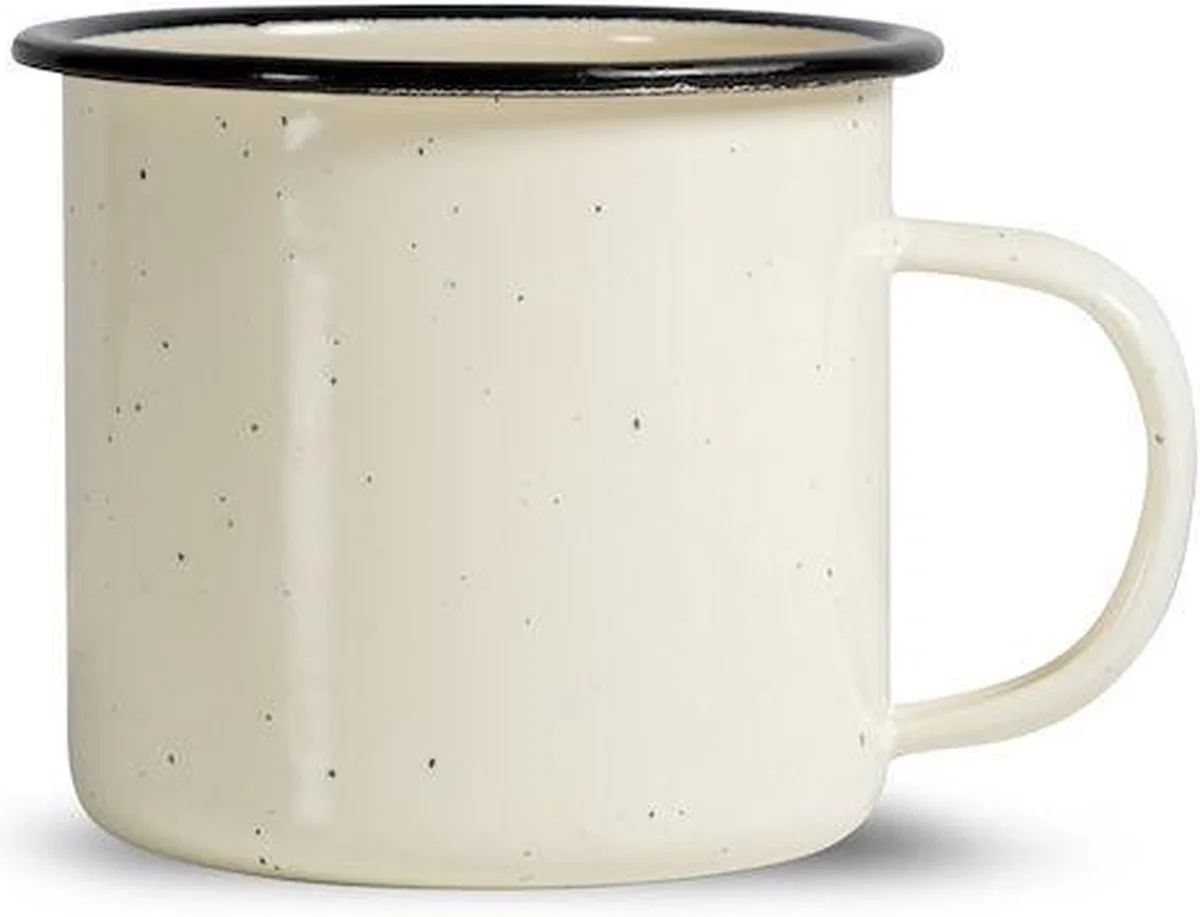 Doris Emaille Mokken - 6 stuks de Sagaform en Beige – photo du produit