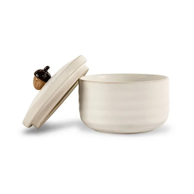 Ellen Eichhörnchendose mit Deckel Ø13,5cm Off white von Sagaform – Produktfoto